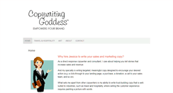Desktop Screenshot of copywritinggoddess.com